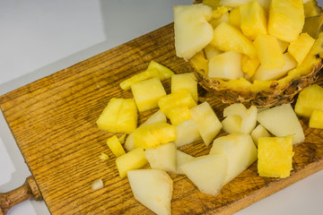 melón y piña frutas refrescantes para el verano