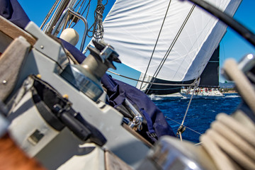 Fototapeta premium Sailing action scenes