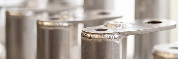 Schweissen, Aluminiumrohre, Schweissnaht, Metallverarbeitung, Traverse, Bühnentechnik