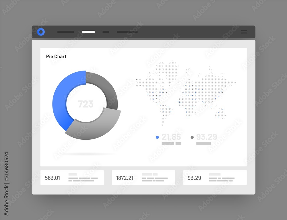 Poster web app dashboard ui and ux kit. elements of infographics use in presentation templates, mobile app 