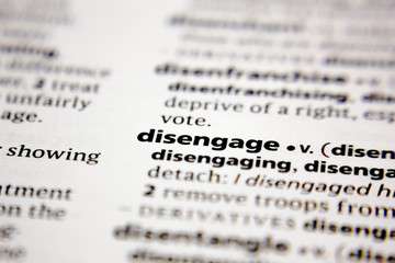 Word or phrase disengage in a dictionary.