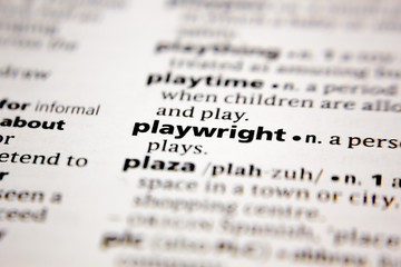 Word or phrase playwright in a dictionary. - 314684711