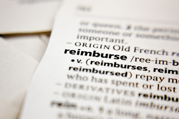 Word or phrase reimburse in a dictionary.