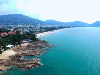 Obraz premium Patong Phuket from above by drone