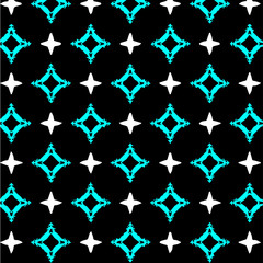 Seamless vector pattern in ornamental style. Geometric desing texture for gift.