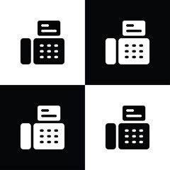 Fax icon illustration isolated vector sign symbol