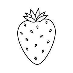 delicious strawberry fruit isolated icon vector illustration design