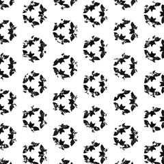 Obraz premium Seamless vector pattern in ornamental style. Geometric desing texture for gift.