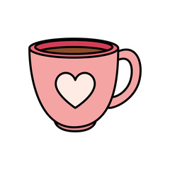 cup coffee delicious isolated icon vector illustration design