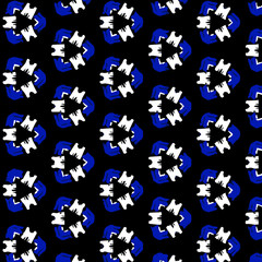 Seamless vector pattern in ornamental style. Geometric desing texture for gift.