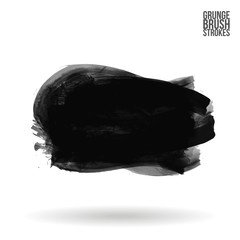 Obraz premium Grey brush stroke and texture. Grunge vector abstract hand - painted element. Underline and border design.