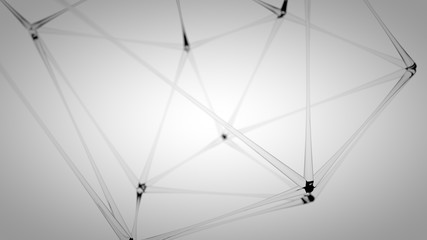 Network animation connected lines dots 