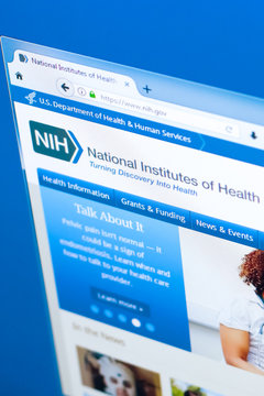 Ryazan, Russia - March 28, 2018 - Homepage of National Institute of Health on a display of PC, web adress - nih.gov.