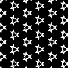 Seamless vector pattern in ornamental style. Geometric desing texture for gift.