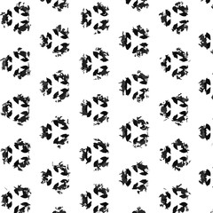 Seamless vector pattern in ornamental style. Geometric desing texture for gift.