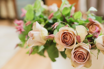  Beautiful powdery lilac roses and eucalyptus. Large wedding bouquet or bouquet for the celebration