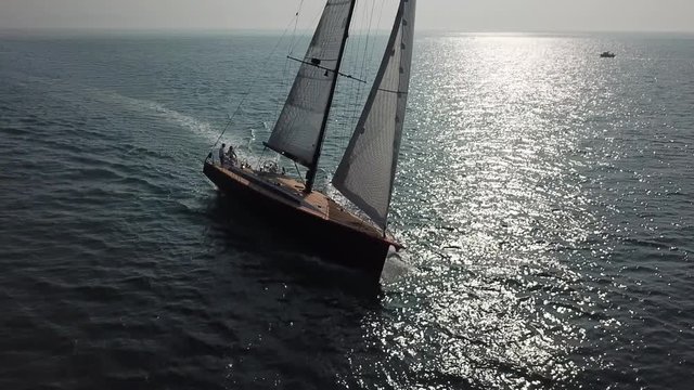 barca a vela riprese aeree