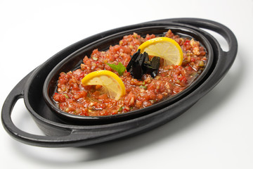 minced meat with vegetables