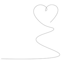 Valentine day heart background vector illustration