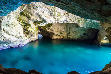 Obraz premium Grottoes Rosh - ha - Nikra - geological formation