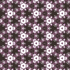 Seamless vector pattern in ornamental style. Geometric desing texture for gift.
