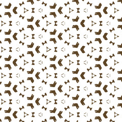 Seamless vector pattern in ornamental style. Geometric desing texture for gift.