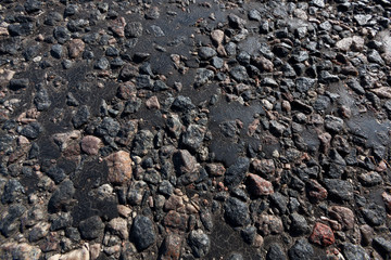 part of the paved road
