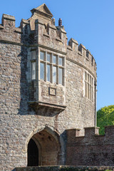 Fototapeta na wymiar Bow-window sur une tour du château de Walmer