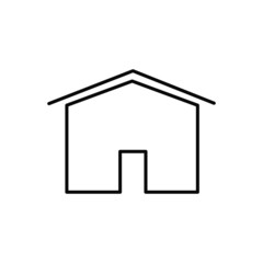 line home vector isolated icon