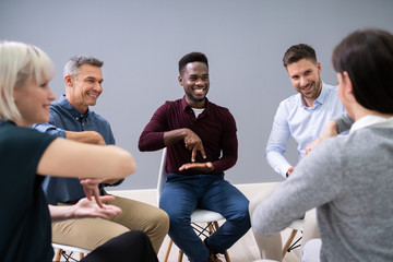 Deaf People Learning Sign Language