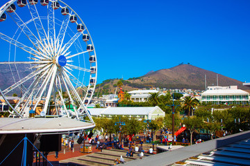 Great Ferris Wheel in amusement Park
