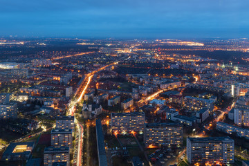 View of the city of Wroclaw