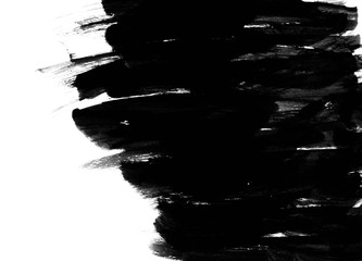 Abstract Grunge Texture Black Ink. Background.texture black ink watercolor brush.creative..