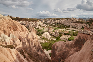 Fototapeta na wymiar Meskendir Valley, Pink Valley. Cappadocia, Turkey