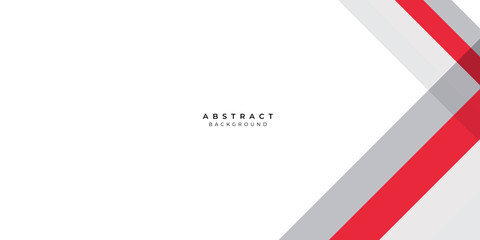 White Red Silver Box Rectangle Abstract Background Vector Presentation Design