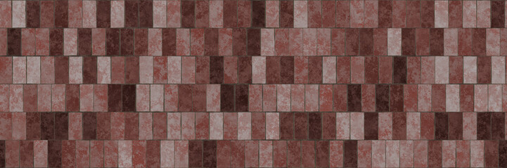 Tile pattern interior- seamless 3D illustration