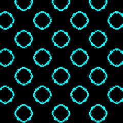 Seamless vector pattern in ornamental style. Geometric desing texture for gift.