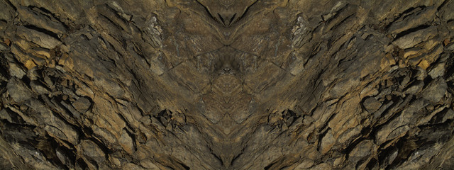 Brown grunge background. Abstract stone background. Mountains texture pattern. Rock background Stone grunge banner.