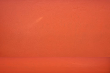 Cement floor and wall backgrounds Orange background , display products ,room, interior