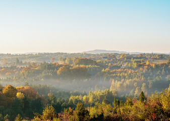 Landscape of Krakow-Czestochowa Upland or Polish Jurassic Highland, Silesian Voivodeship, Poland