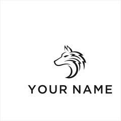 wolf vector logo modern graphic