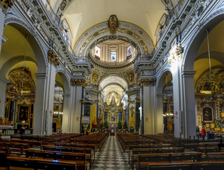 Obraz premium 1_Panorama of the lovely Sainte Repart Cathedral, Nice , France.