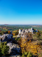 Mount Zborow in Podlesice, Krakow-Czestochowa Upland or Polish Jurassic Highland, Silesian Voivodeship, Poland