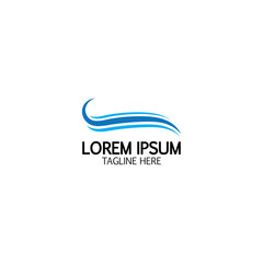 Fototapeta premium Water wave icon vector