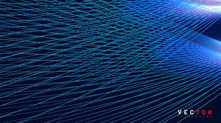 Obraz premium abstract vector background. curved lines on a black background. design technology. New texture for your design.
