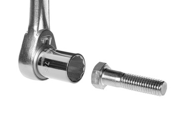 Socket wrench and bolt