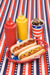 Fourth of July hotdogs