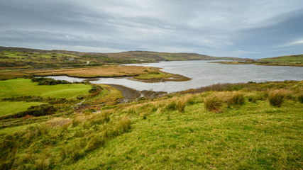 Fototapeta na wymiar View to Letterdeen lake in Ireland