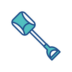 shovel - gardening icon vector design template