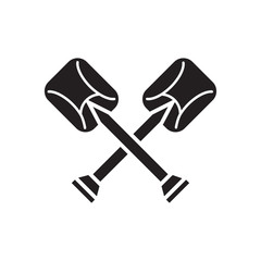 shovel - gardening icon vector design template